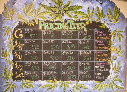 Boulder Menu Options Cannabis